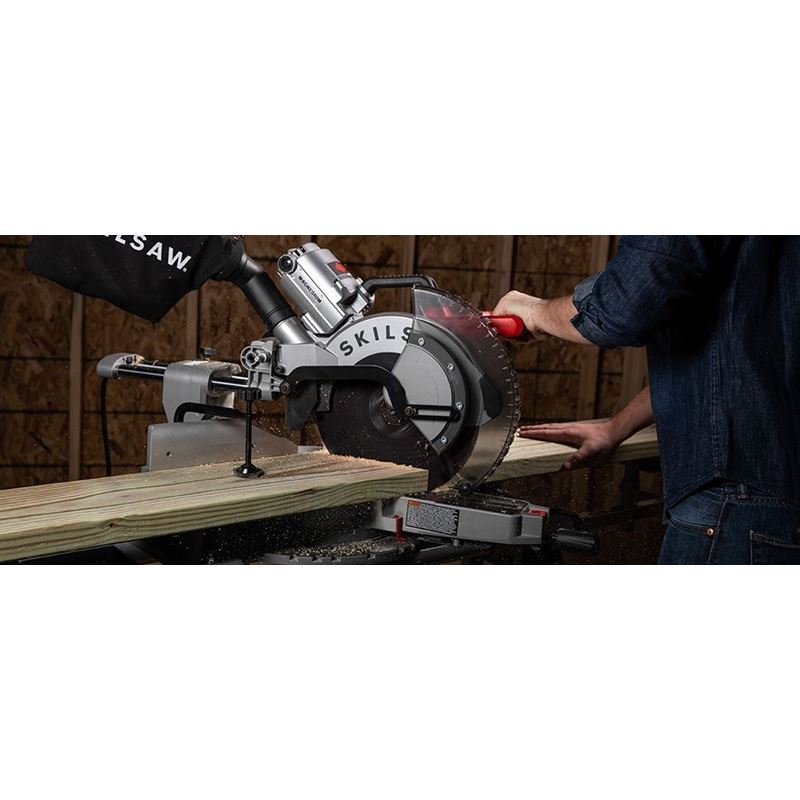 SKILSAW SPT88-01 12 In. Worm Drive Dual Bevel Sliding Miter Saw