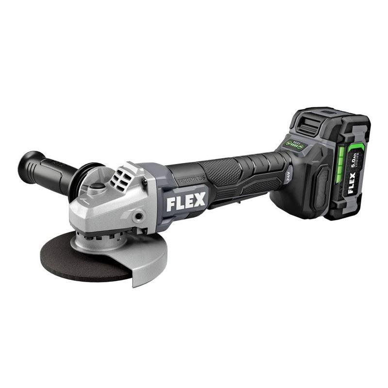 FLEX FX3171A-1C 24V 5 in Brushless Variable Speed Angle Grinder with Paddle Switch Kit