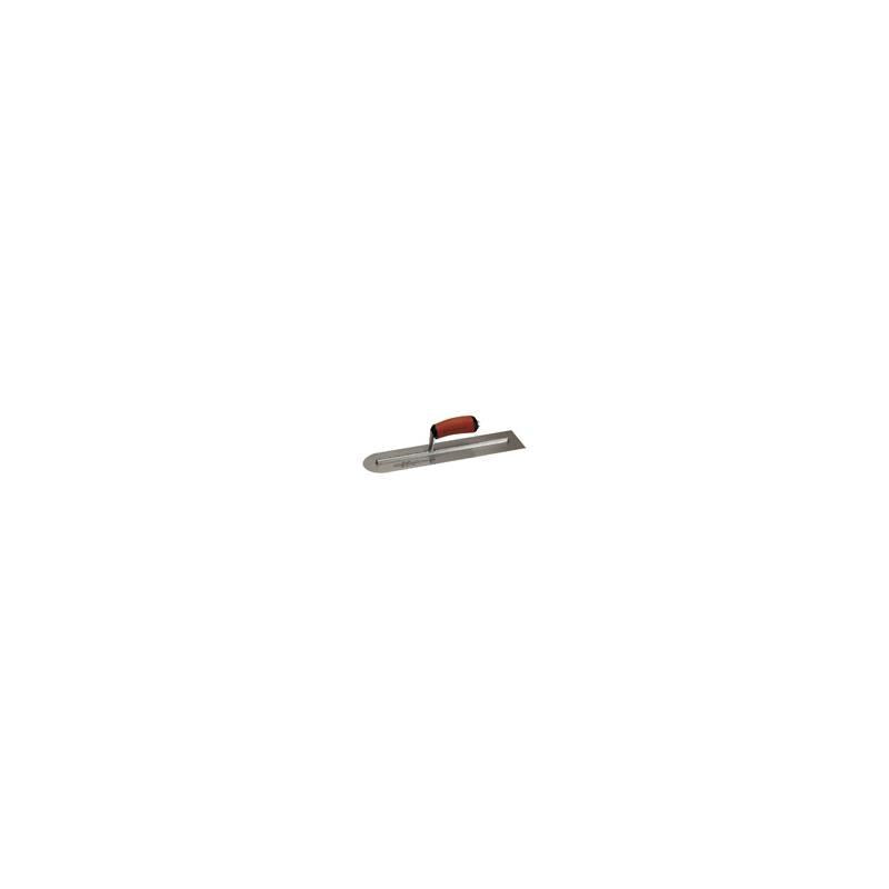 Marshaltown | MXS64RED 14 X 4" Rounded End Finishing Trowel w/Curved DuraSoft Handle