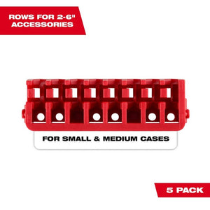 Milwaukee 48-32-9933 Small and Medium Case Rows for Impact Driver Accessories 5PK