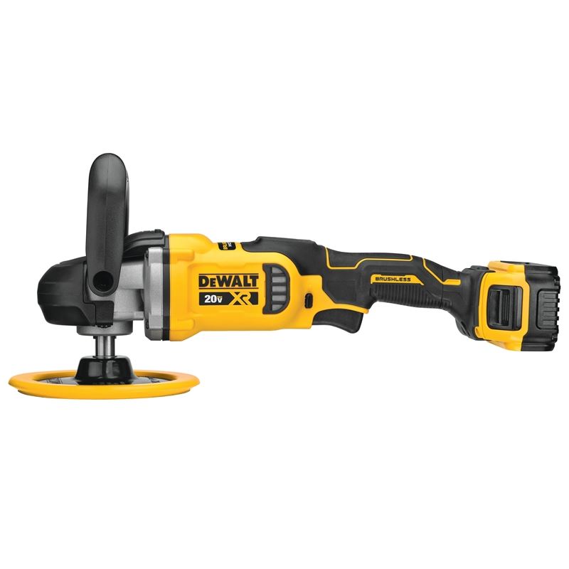 DEWALT DCM849P2 20V MAX* XRÂ® 7 in. (180mm) Cordless Variable Speed Rotary Polisher Kit