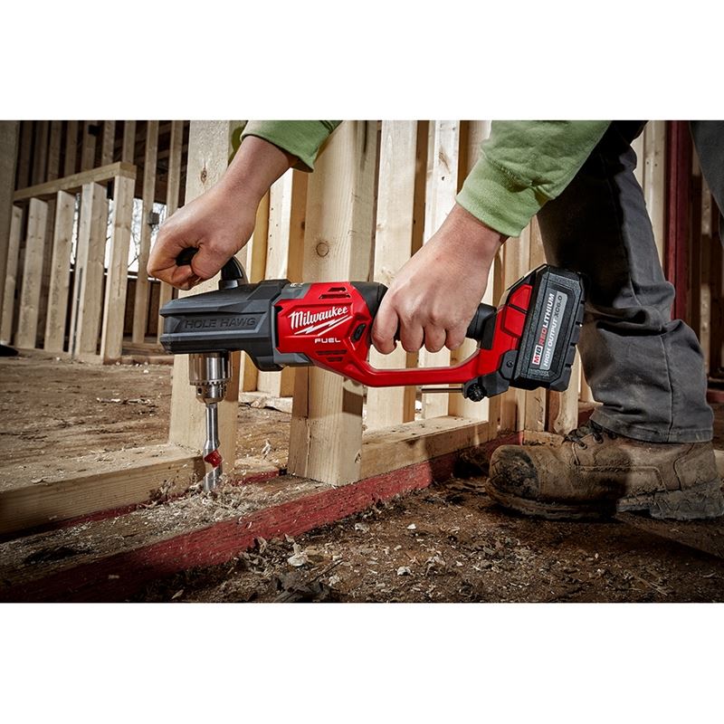 2807-20 M18 FUEL 18 Volt Lithium-Ion Brushless Cordless Hole Hawg 1/2 in. Right Angle Drill - Tool Only