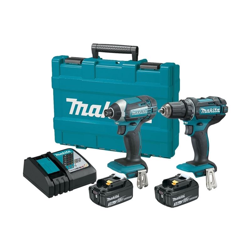 Makita DLX2127X10 18V LXT 2-Piece Drill Driver / Impact Driver Kit