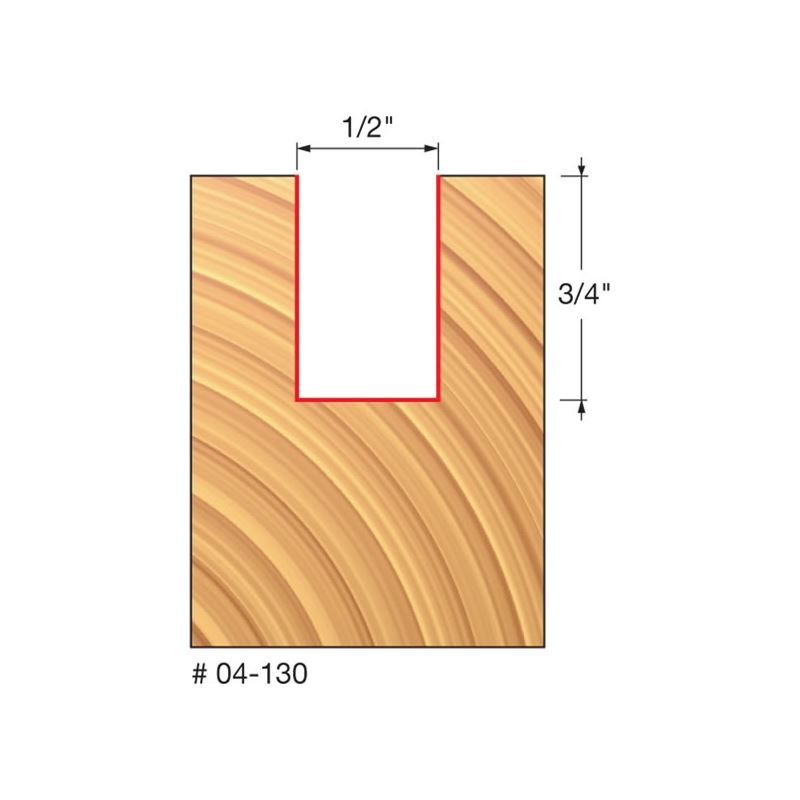 Freud | 04-130 1/2 (Dia.) Double Flute Straight Bit