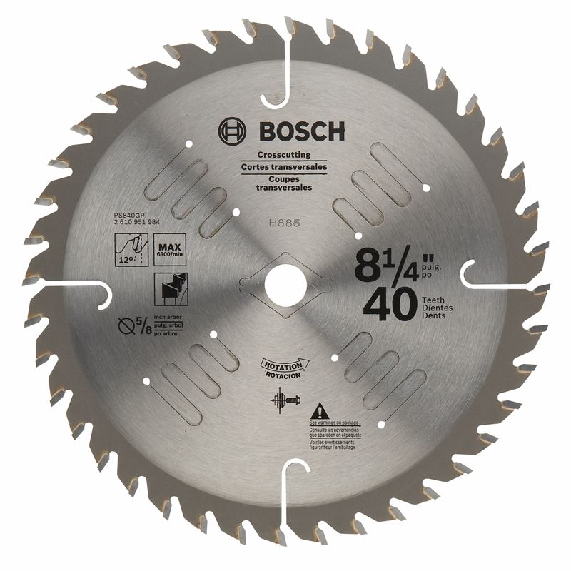 Bosch | PS840GP 8-1/4 In. 40 Tooth Precision Series Circular Saw Blade