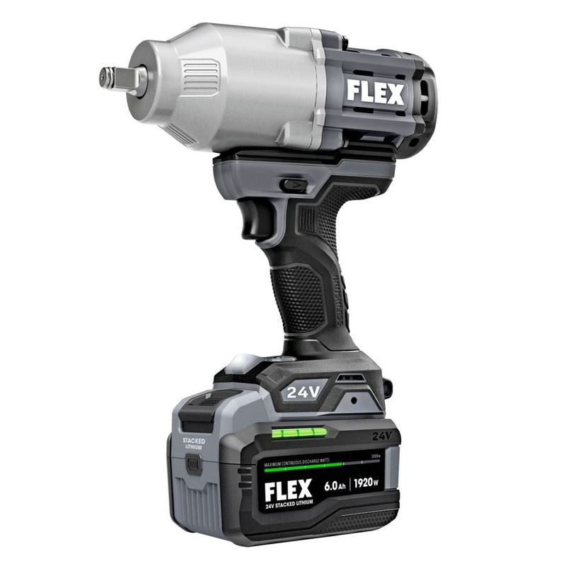 FLEX FX1471-1H 24V 1/2 in High Torque Impact Wrench Stacked-Lithium Kit