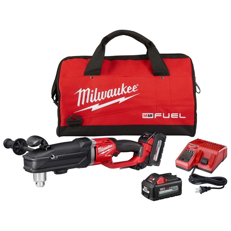 Milwaukee 2809-22 M18 FUEL SUPER HAWG 1/2 in Right Angle Drill Kit