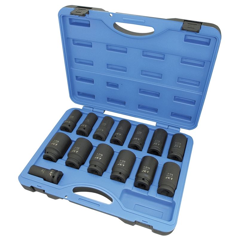 Jet 610406 14 Pc 3/4 Dr Deep S.a.e. Impact Socket Set - 6 Point