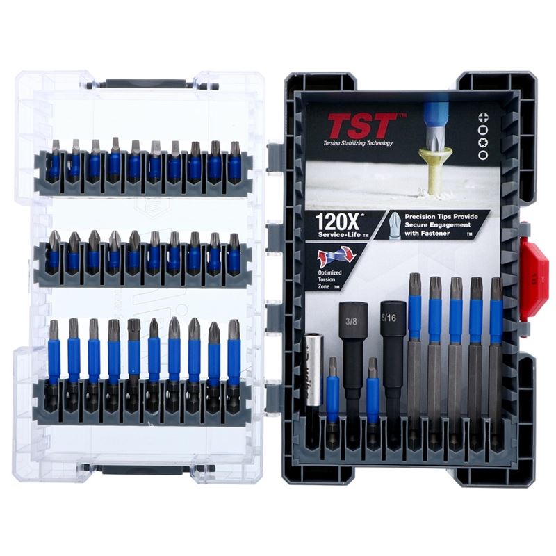 WIHA 70297 TerminatorBlue Universal 1/4 in Hex Shank Impact Bit Set 40pc