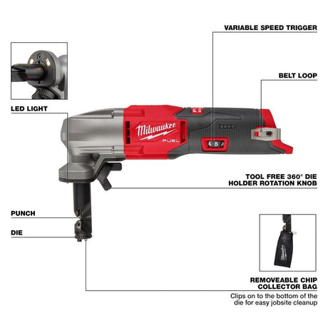 Milwaukee 2476-20 M12 FUEL 16 Gauge Variable Speed Nibbler