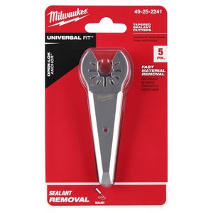 Milwaukee 49-25-2241 OPEN-LOK Tapered Sealant Cutting Blade 5 Pk