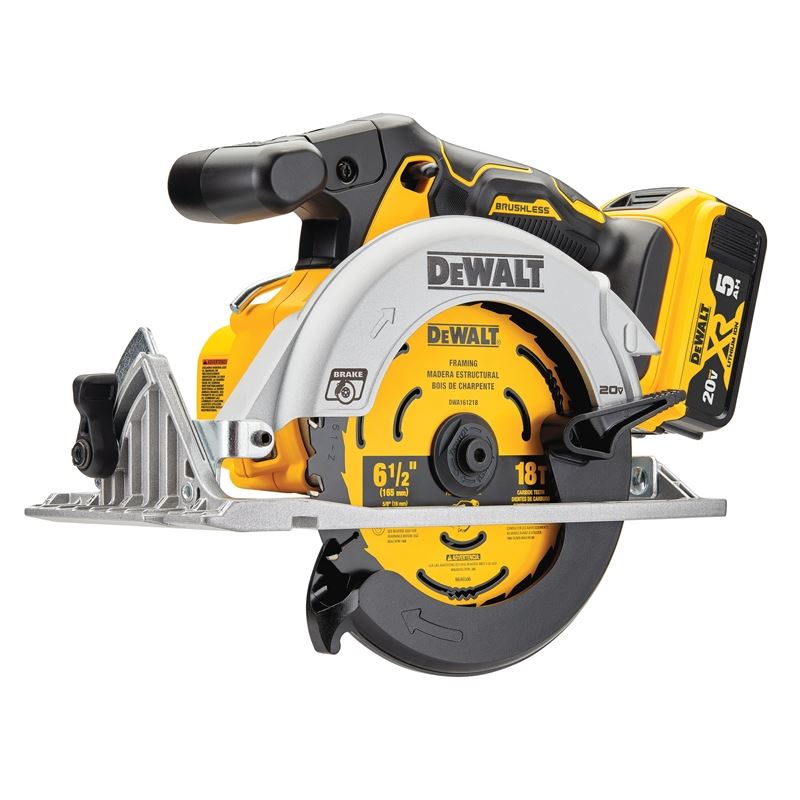 DeWalt DCS565P1 20V MAX 6-1/2 In. Brushless Cordless Circular Saw Kit