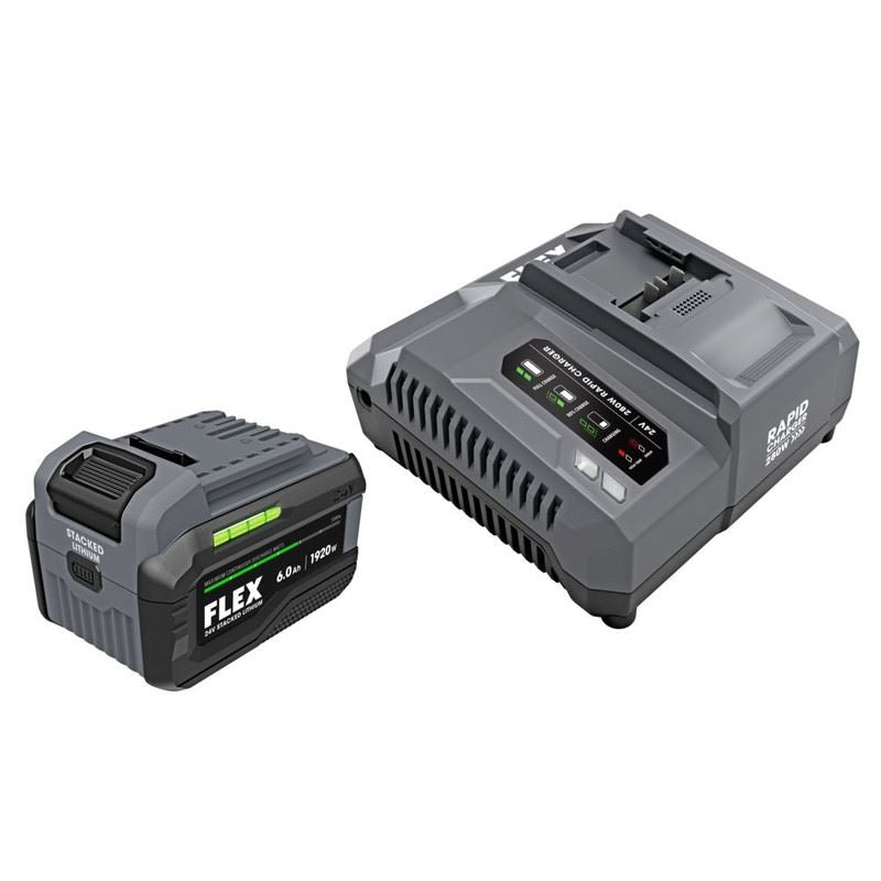 FLEX FX0421-1H 24V Stacked-Lithium Starter Kit 6.0A, 280W charger