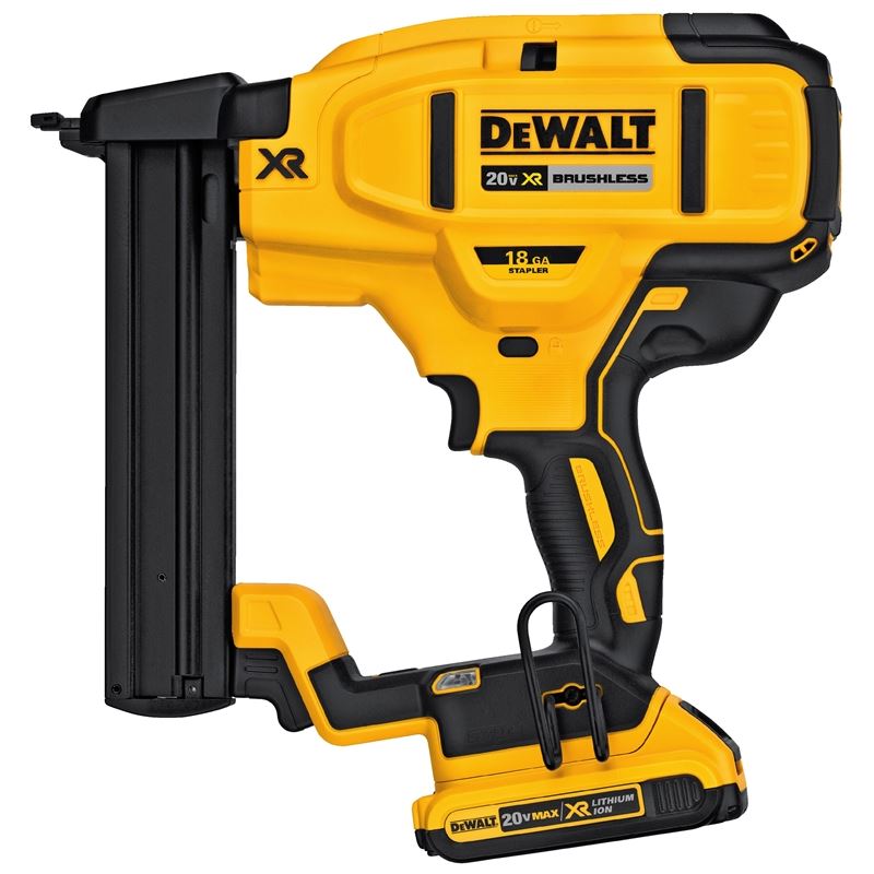 DEWALT DCN681D1 20V MAX* XR Cordless 18 GA Narrow Crown Stapler - Kit