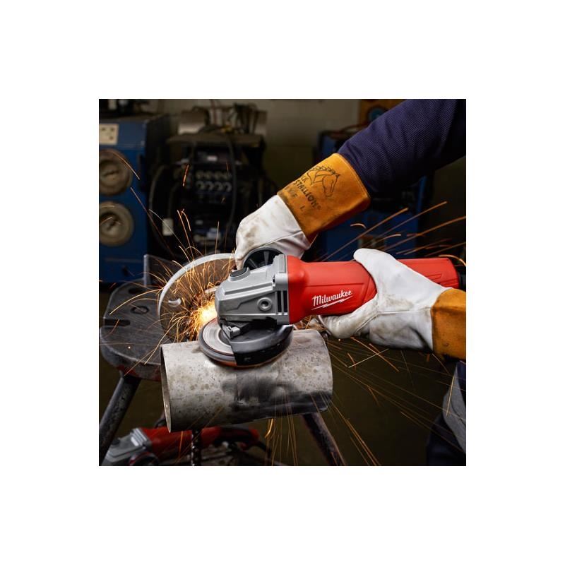 Milwaukee | 6146-30 11 Amp 4-1/2" Small Angle Grinder Paddle, Lock-On