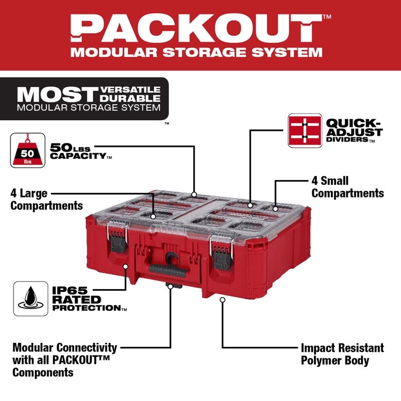 Milwaukee 48-22-8432 PACKOUT Deep Organizer