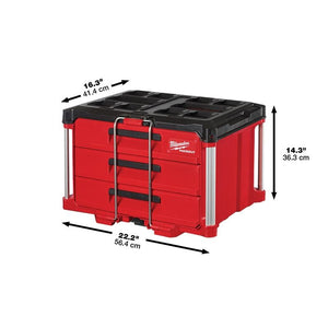 Milwaukee - 48-22-8443 - PACKOUT 3-Drawer Tool Box