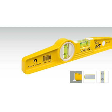 STABILA 25100 Type 81SM Die Cast Magnetic Torpedo Level