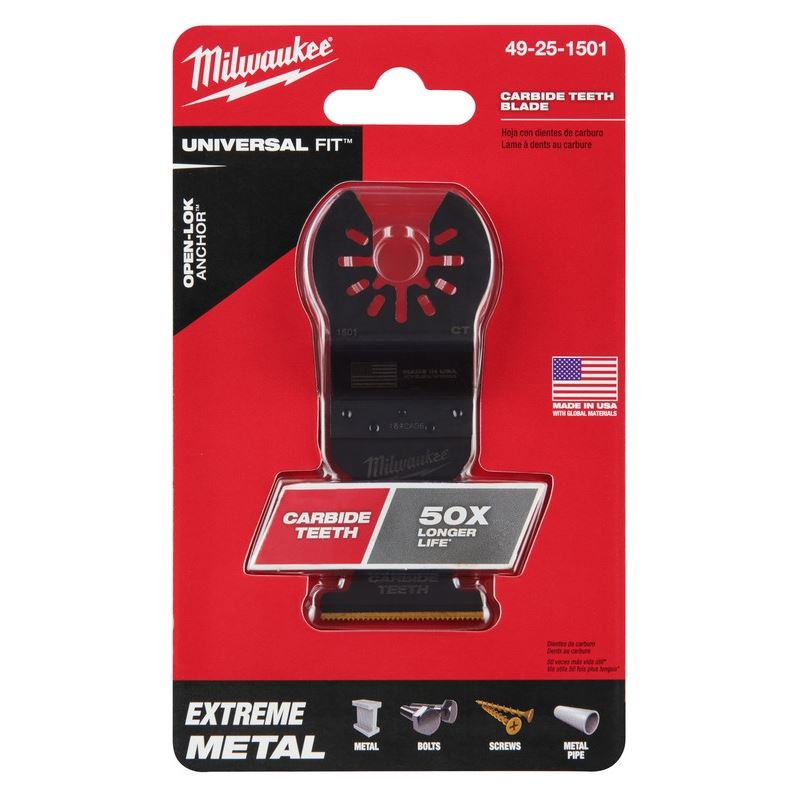 Milwaukee 49-25-1501 OPEN-LOK 1-3/8 in Titanium Enhanced Carbide Teeth Metal Blade 1 Pk