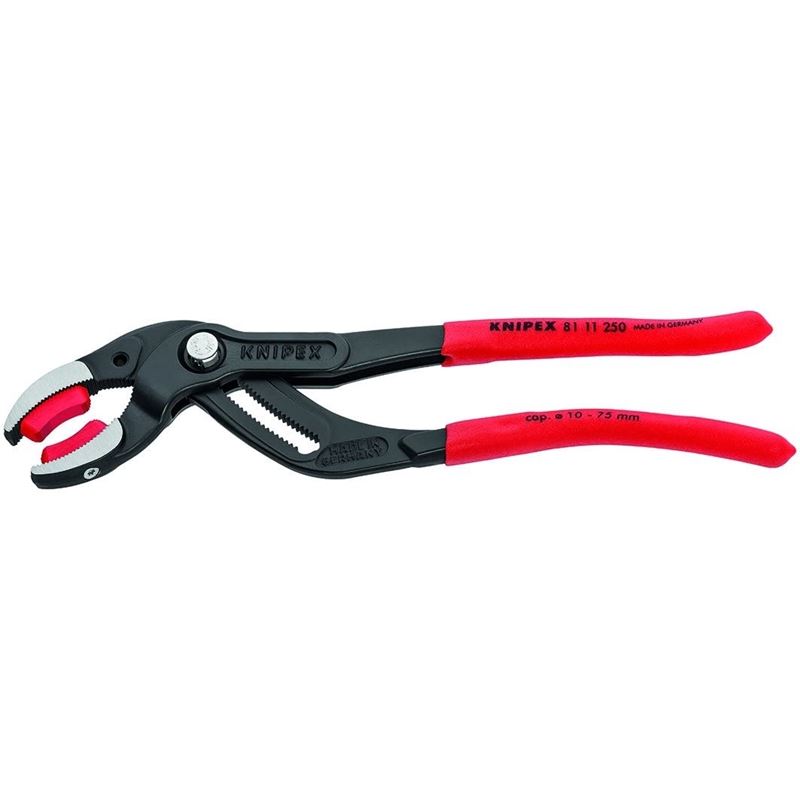 KNIPEX 81 11 250SBA 10 in Pipe Gripping Pliers w/ Replaceable Plastic Jaws