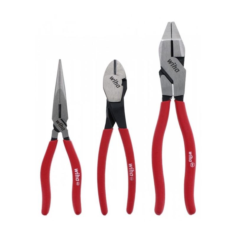 WIHA 32634 3 Piece Classic Grip Pliers and Cutters Set