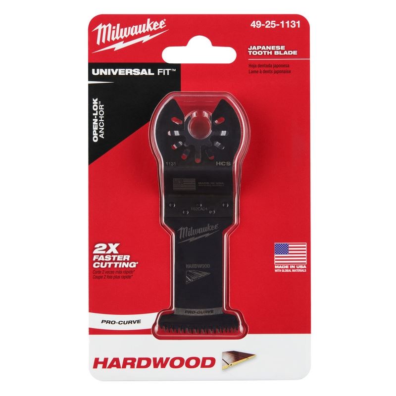 Milwaukee 49-25-1131 OPEN-LOK 1-3/8 in Hcs Japanese Tooth Pro-Curve  Hardwood Blade 1 Pk