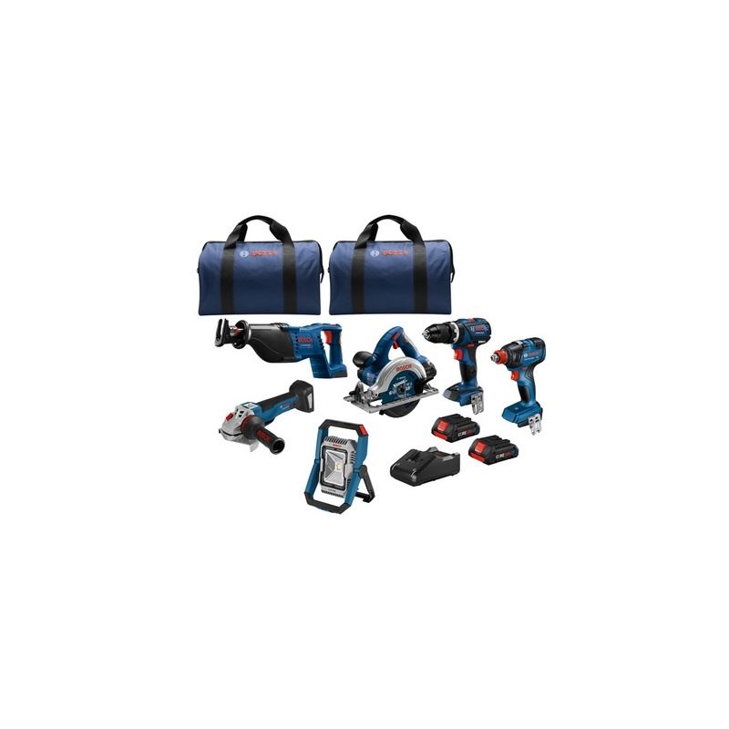 Bosch GXL18V-601B25 18V 6-Tool Combo Kit